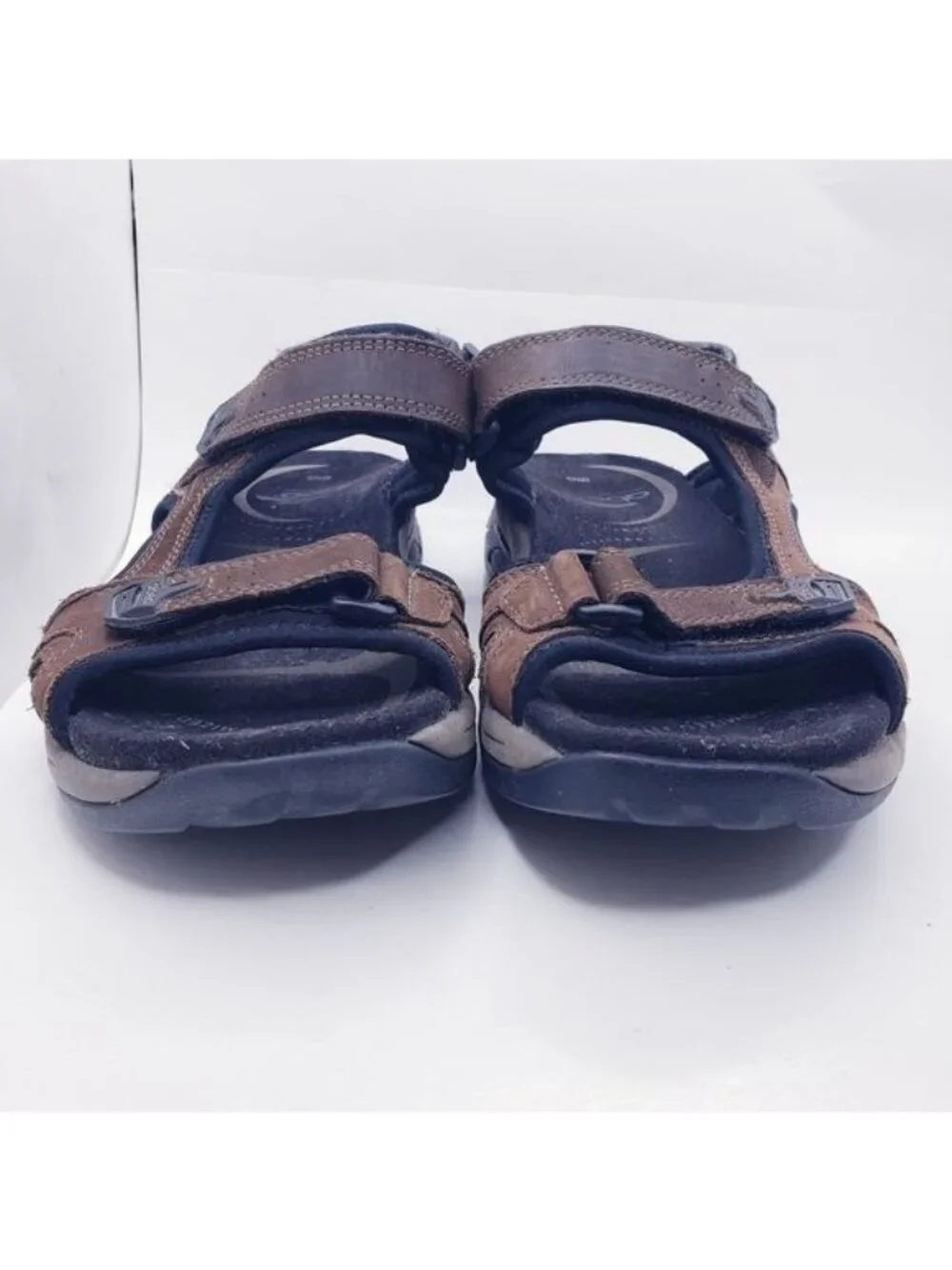 Abeo Davenport Biosystem Brown Trail Hiking Comfort Sandals Men's Size 9